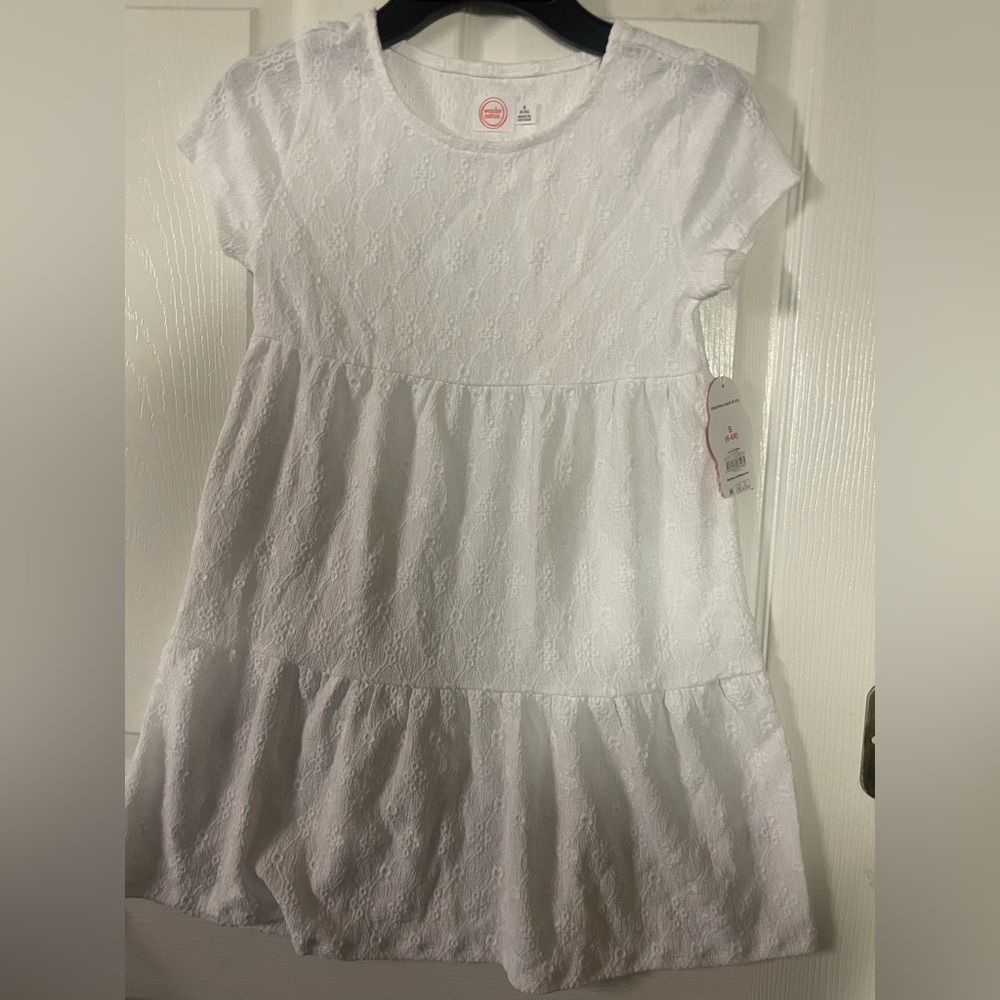 Wonder Nation‎ Girl’s White Lace Floral Dress! NWT! Size 6/6X!